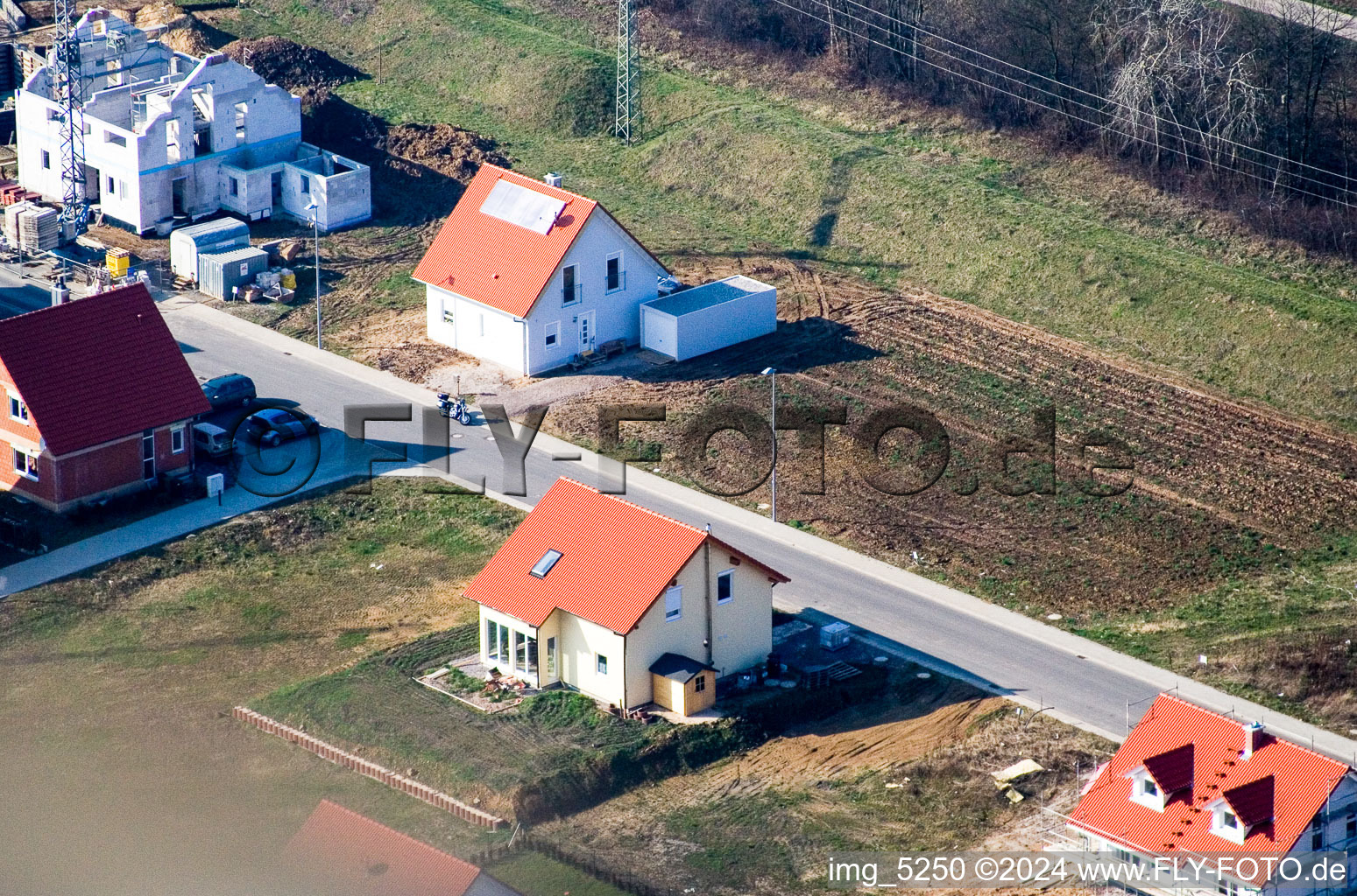 Enregistrement par drone de Nouvelle zone de développement NE à le quartier Schaidt in Wörth am Rhein dans le département Rhénanie-Palatinat, Allemagne