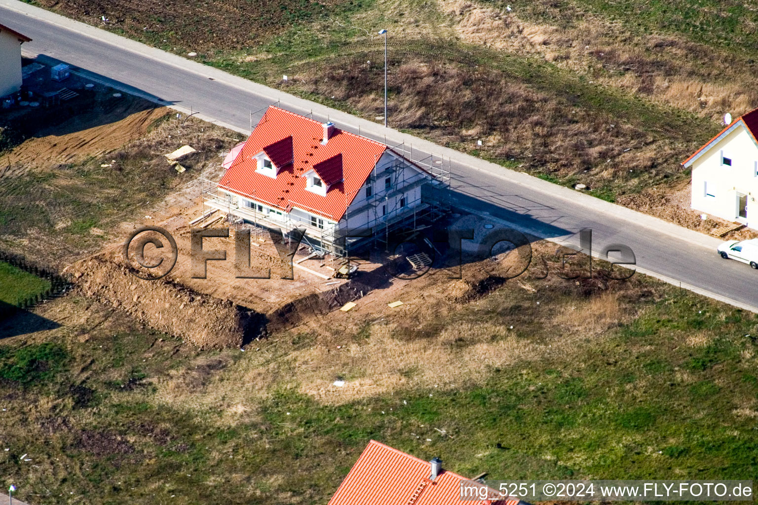 Image drone de Nouvelle zone de développement NE à le quartier Schaidt in Wörth am Rhein dans le département Rhénanie-Palatinat, Allemagne