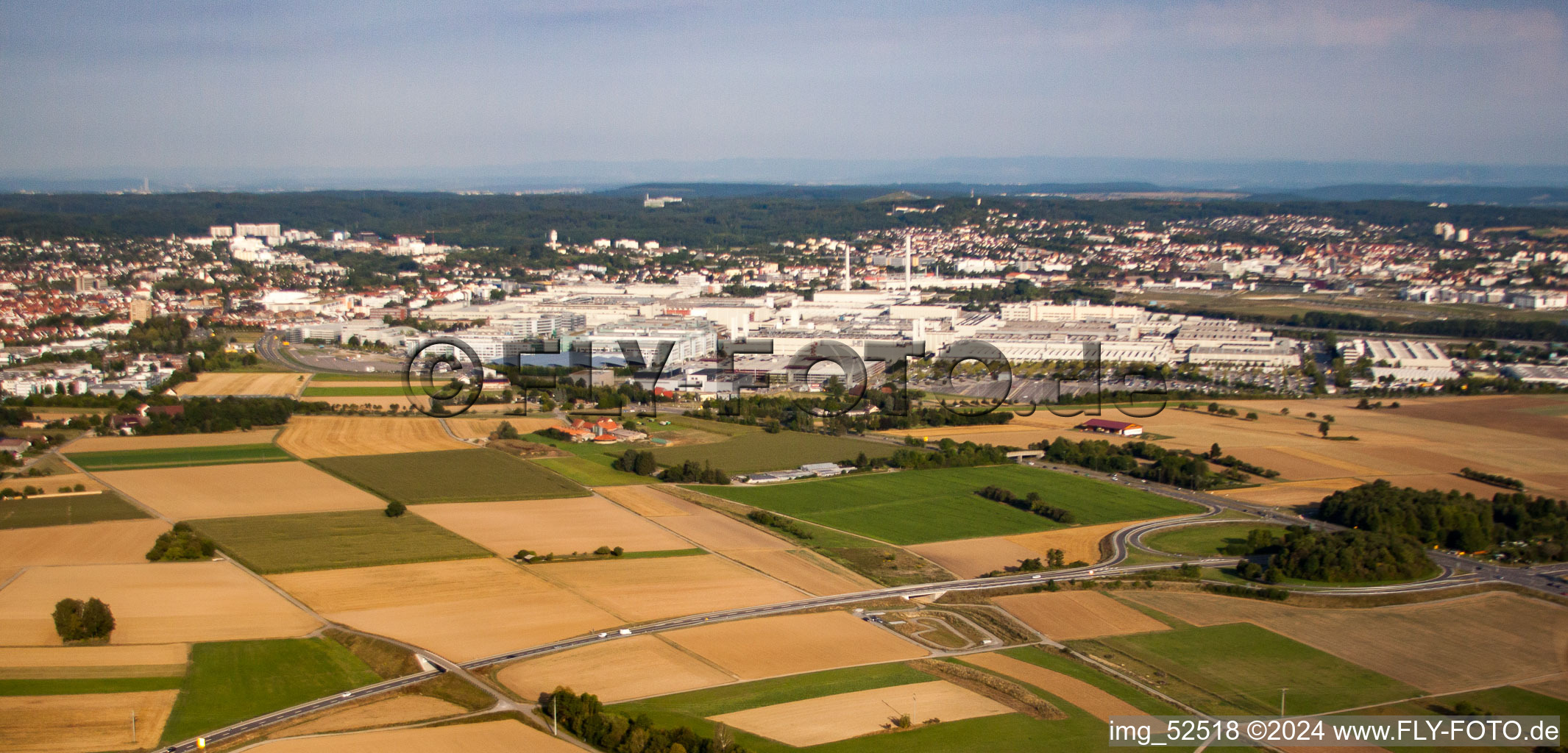 Vue aérienne de Usine Mercedes-Benz à Sindelfingen dans le département Bade-Wurtemberg, Allemagne