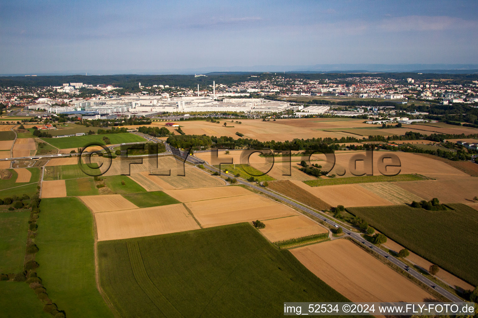 Vue aérienne de Usine Mercedes-Benz à Sindelfingen dans le département Bade-Wurtemberg, Allemagne