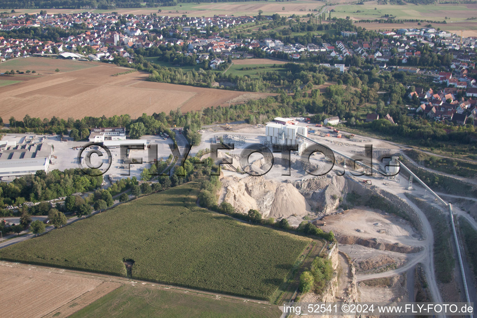 Vue oblique de Carrière de Sindelfingen-Darmsheim à Darmsheim dans le département Bade-Wurtemberg, Allemagne