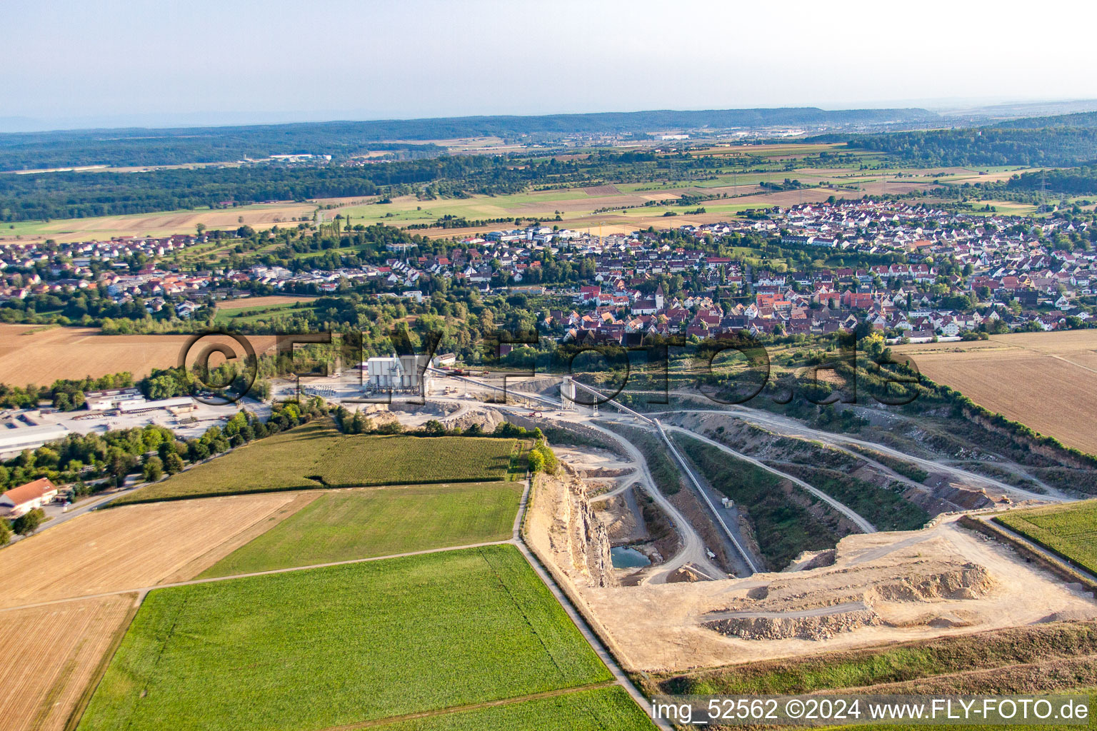 Carrière Sindelfingen-Darmsheim à le quartier Darmsheim in Sindelfingen dans le département Bade-Wurtemberg, Allemagne vue d'en haut