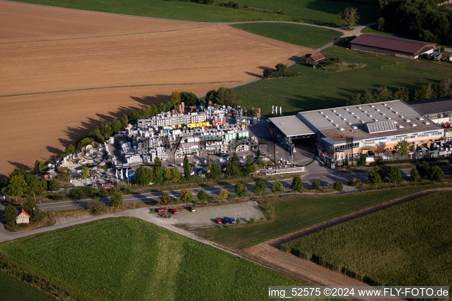 Photographie aérienne de Mühlackerstrasse, Kömpf à le quartier Darmsheim in Sindelfingen dans le département Bade-Wurtemberg, Allemagne