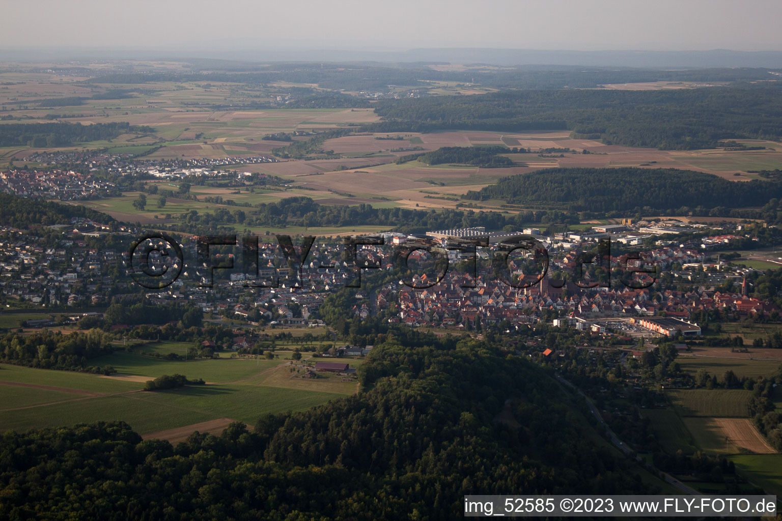 Weil der Stadt dans le département Bade-Wurtemberg, Allemagne d'un drone