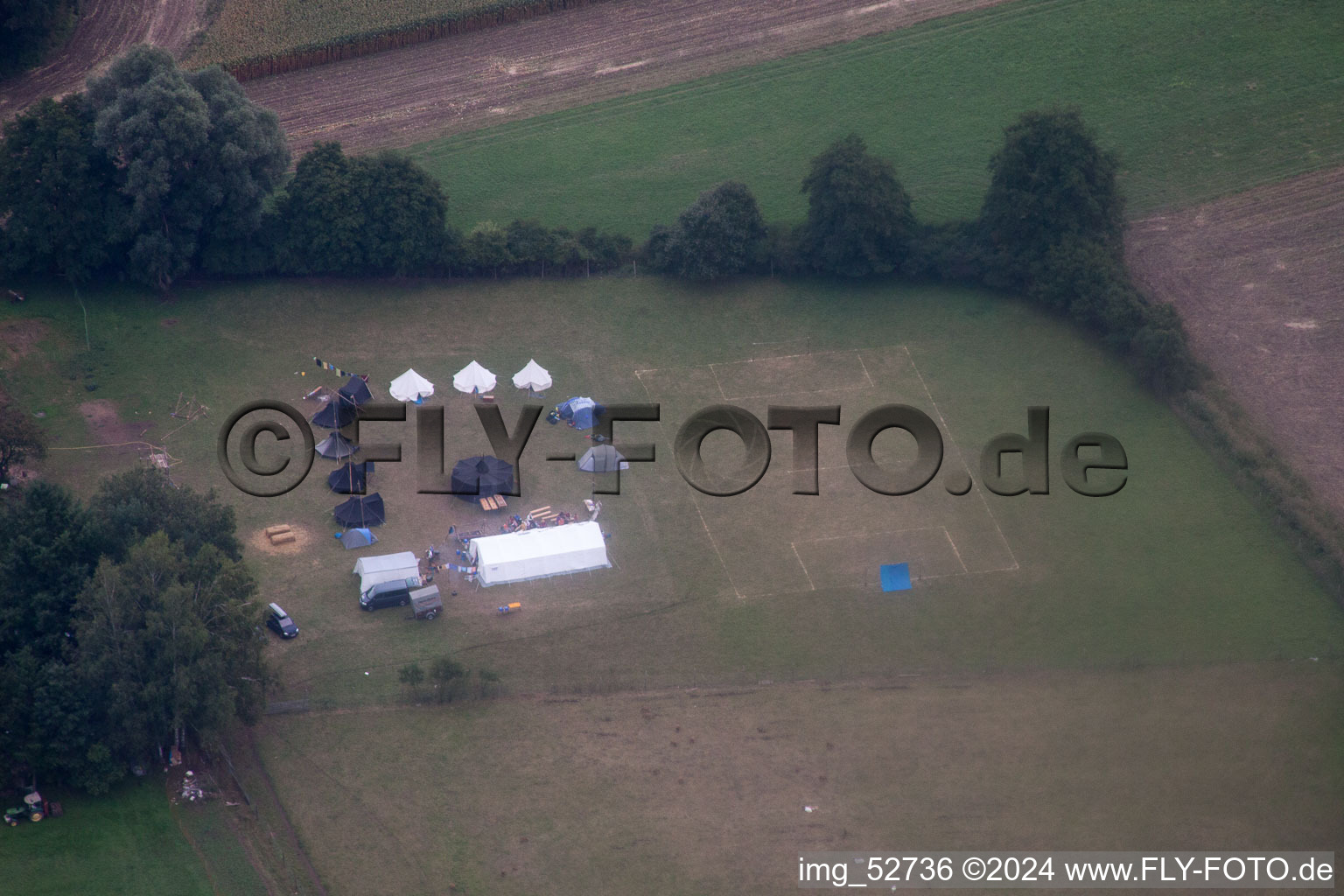 Minfeld dans le département Rhénanie-Palatinat, Allemagne d'en haut