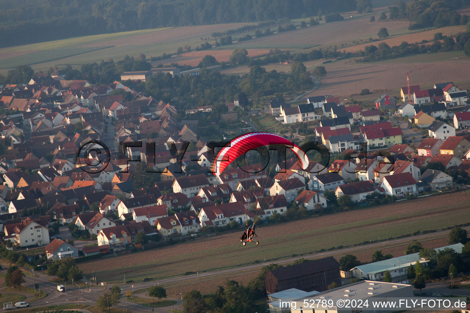 Vue aérienne de Quartier Büchenau in Bruchsal dans le département Bade-Wurtemberg, Allemagne