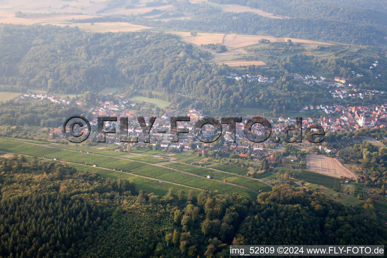 Weingarten dans le département Bade-Wurtemberg, Allemagne d'en haut