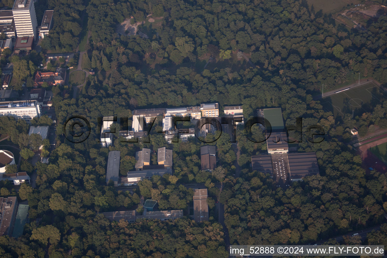 Quartier Rintheim in Karlsruhe dans le département Bade-Wurtemberg, Allemagne vue d'en haut