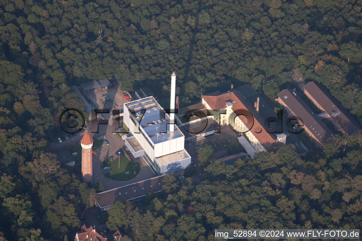 Quartier Oststadt in Karlsruhe dans le département Bade-Wurtemberg, Allemagne vue du ciel