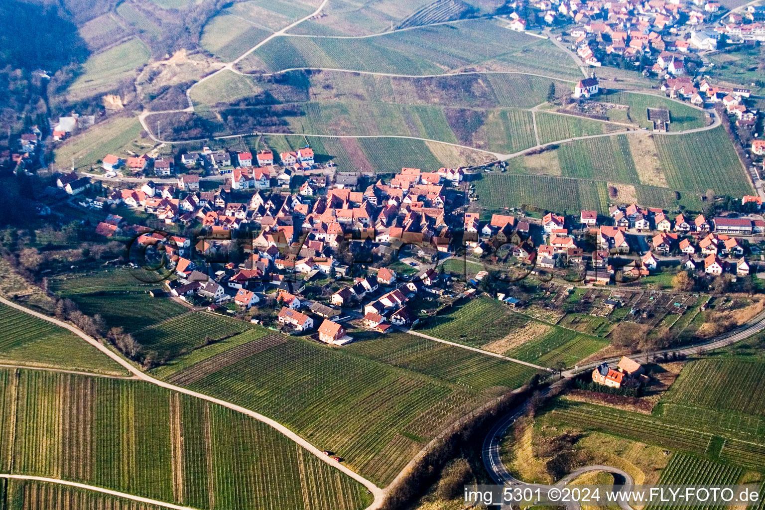 Quartier Gleishorbach in Gleiszellen-Gleishorbach dans le département Rhénanie-Palatinat, Allemagne d'un drone