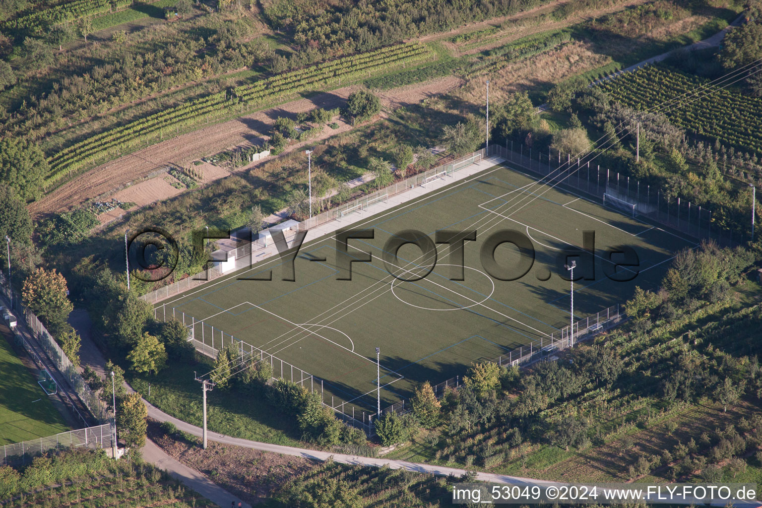 Vue aérienne de École de sport du sud de Bade à le quartier Steinbach in Baden-Baden dans le département Bade-Wurtemberg, Allemagne