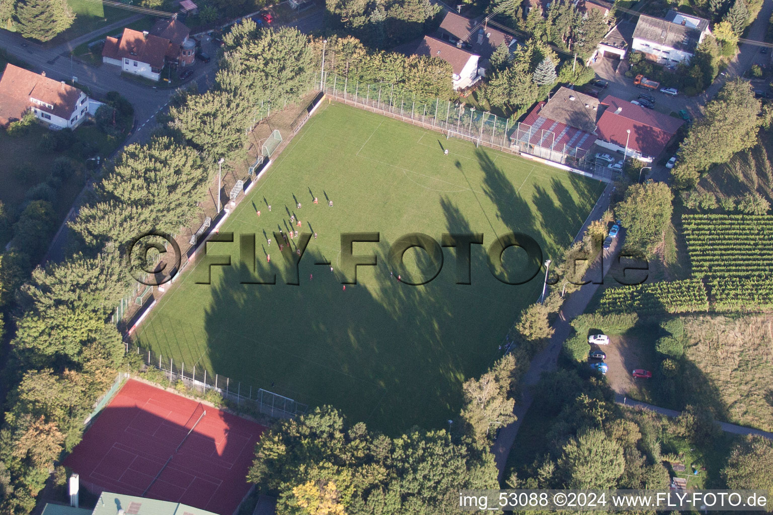 École de sport du sud de Bade à le quartier Steinbach in Baden-Baden dans le département Bade-Wurtemberg, Allemagne depuis l'avion