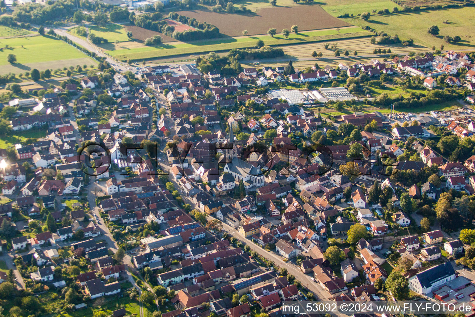 Vue aérienne de Yburgstr. à le quartier Steinbach in Baden-Baden dans le département Bade-Wurtemberg, Allemagne