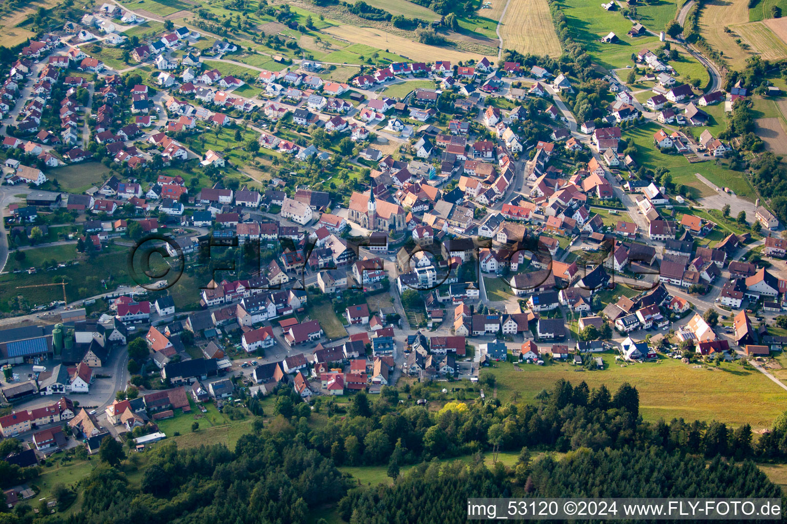 Vue aérienne de Quartier Altheim in Horb am Neckar dans le département Bade-Wurtemberg, Allemagne