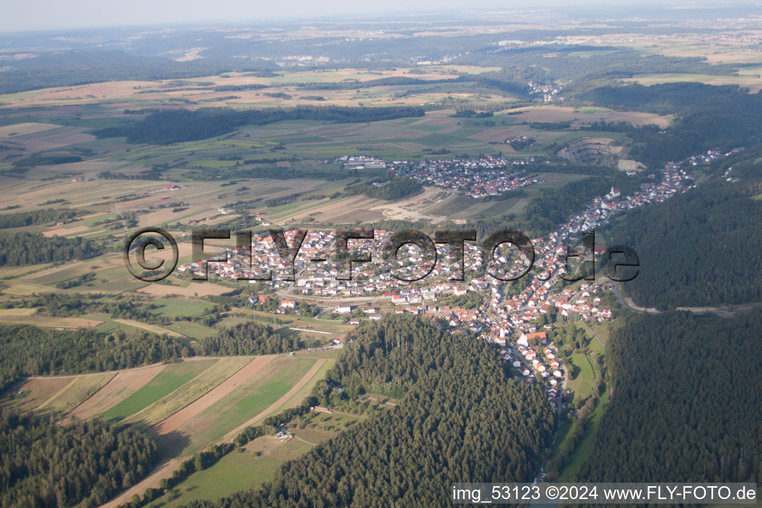 Vue aérienne de Quartier Obertalheim in Horb am Neckar dans le département Bade-Wurtemberg, Allemagne