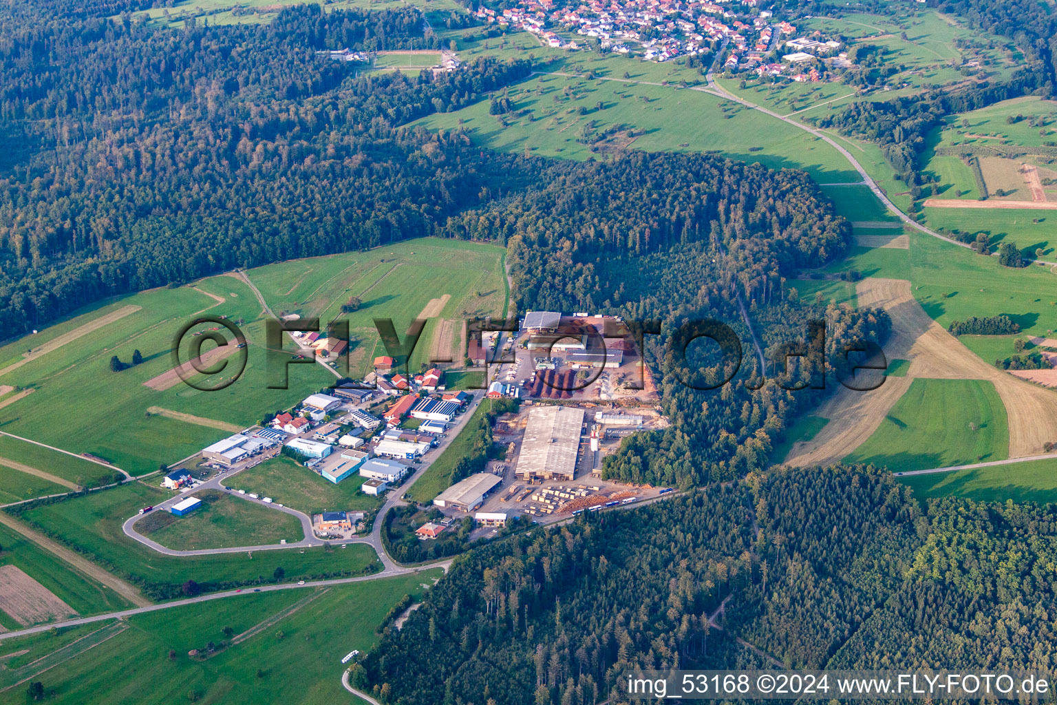 Vue oblique de Quartier Pfaffenrot in Marxzell dans le département Bade-Wurtemberg, Allemagne