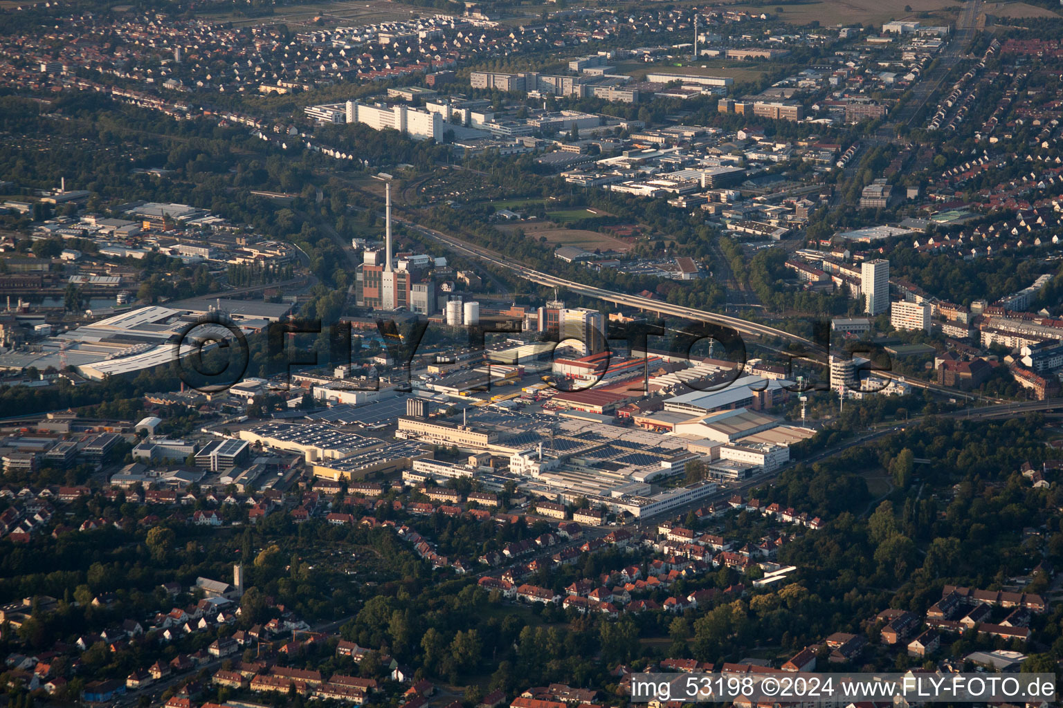 Image drone de Quartier Rheinhafen in Karlsruhe dans le département Bade-Wurtemberg, Allemagne