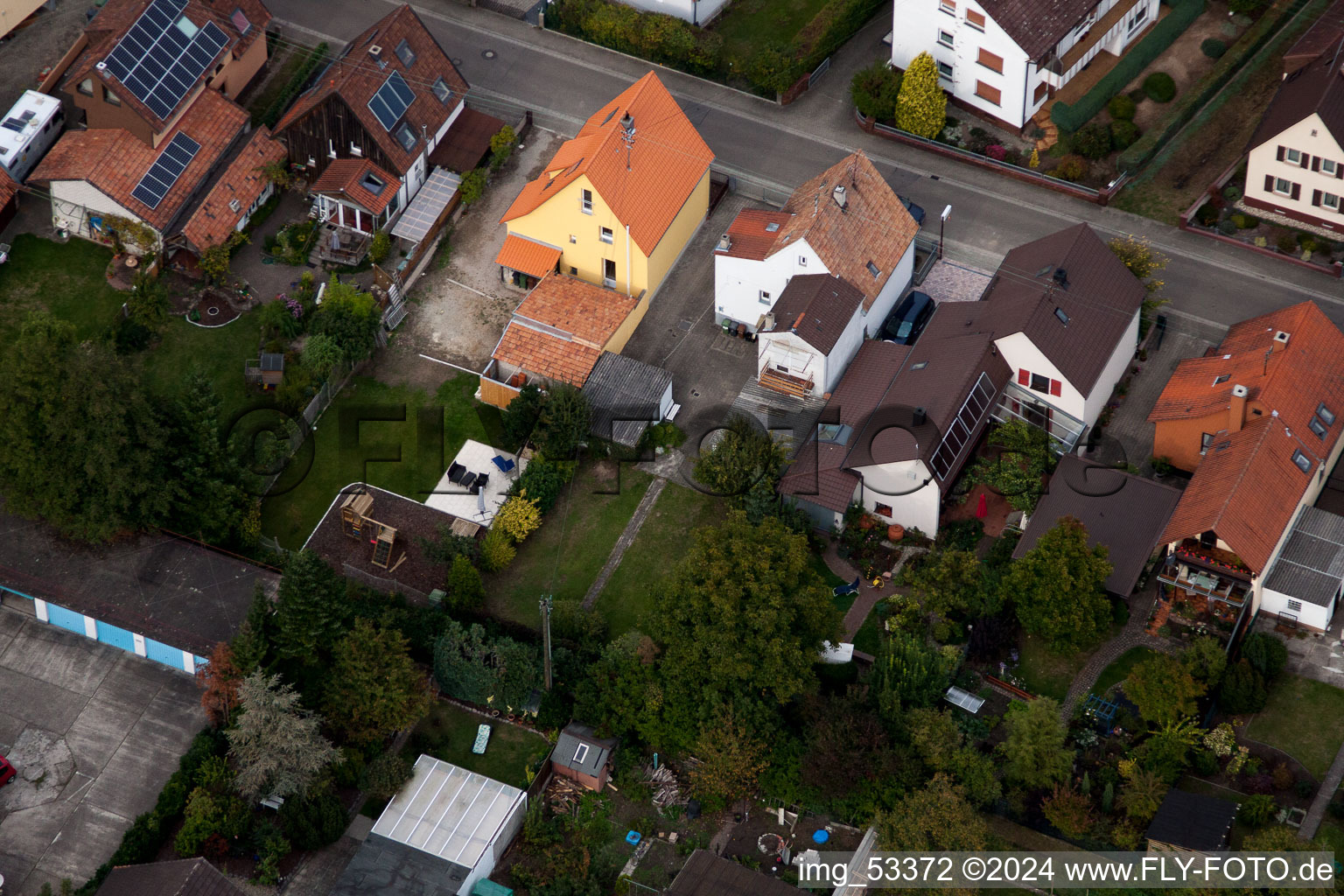 Vue oblique de Kandel dans le département Rhénanie-Palatinat, Allemagne