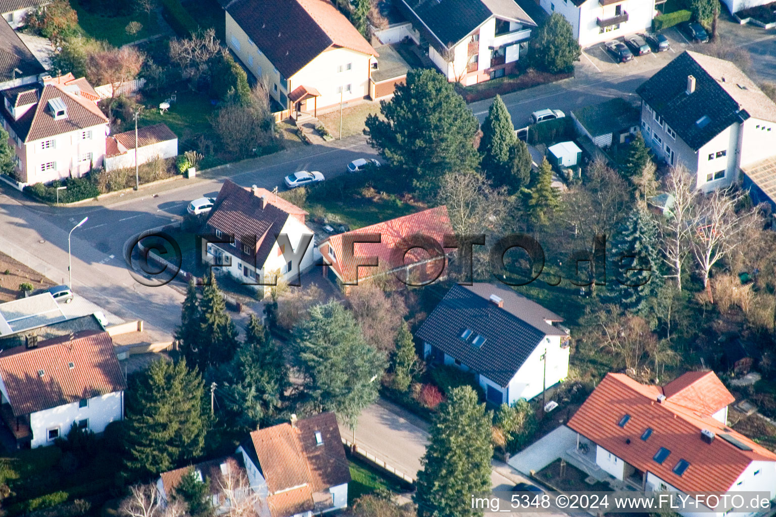 Vue oblique de Zeppelinstr. à Kandel dans le département Rhénanie-Palatinat, Allemagne