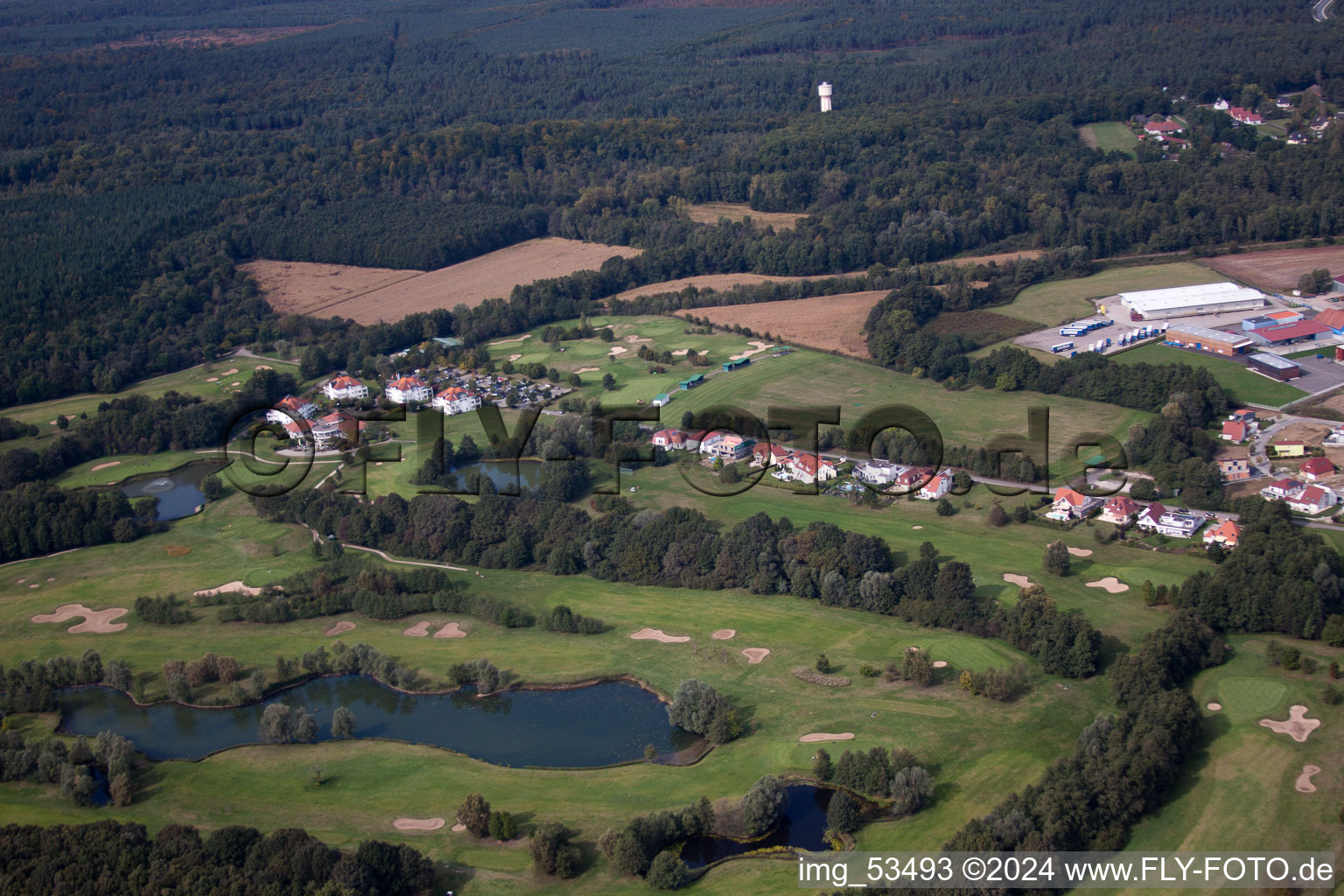 Golf de Baden-Baden Soufflenheim à Soufflenheim dans le département Bas Rhin, France vue du ciel