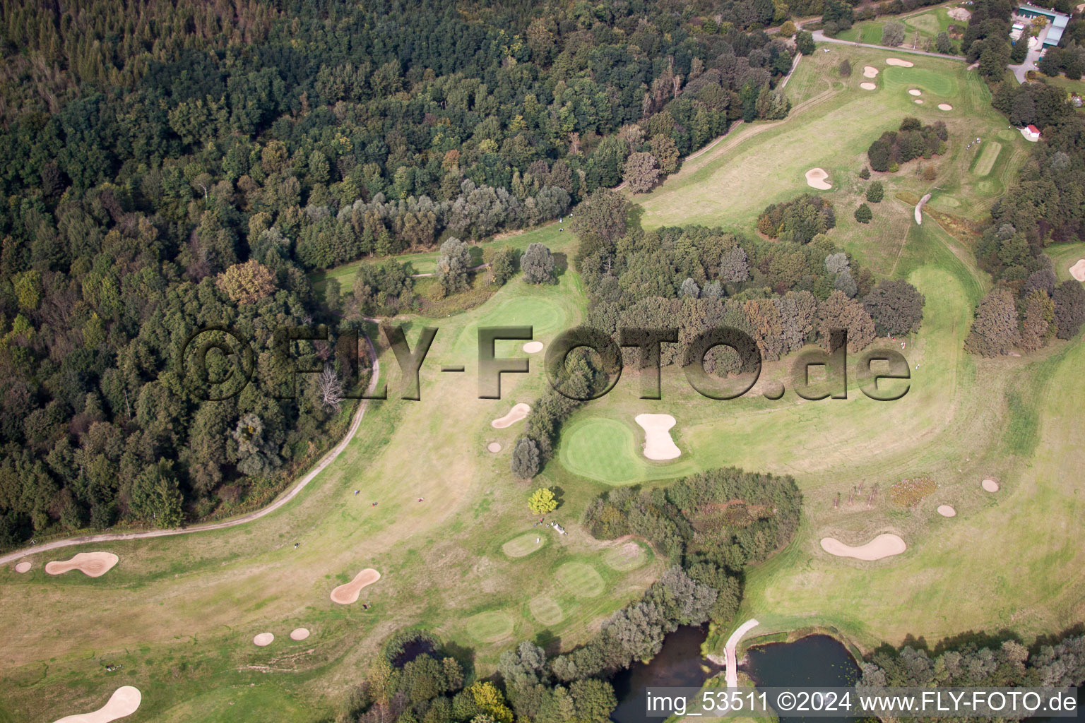 Vue d'oiseau de Golf de Baden-Baden Soufflenheim à Soufflenheim dans le département Bas Rhin, France