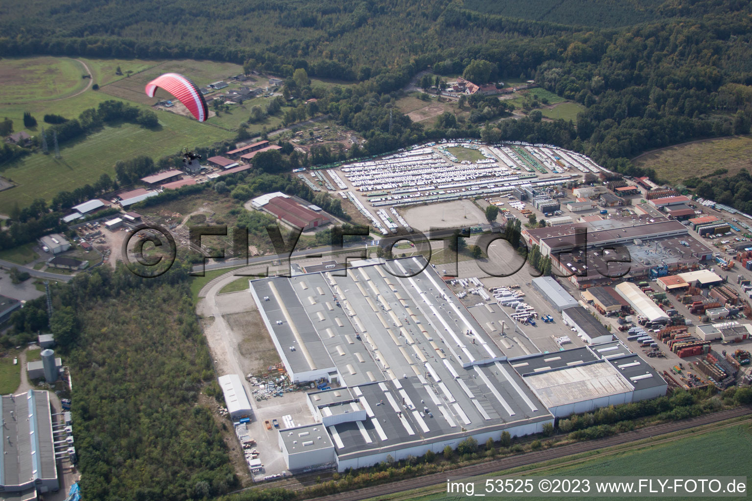 Photographie aérienne de Marienthal dans le département Bas Rhin, France
