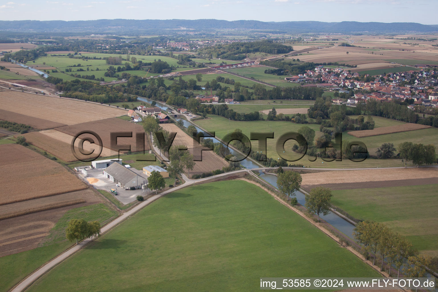 Photographie aérienne de Lupstein dans le département Bas Rhin, France