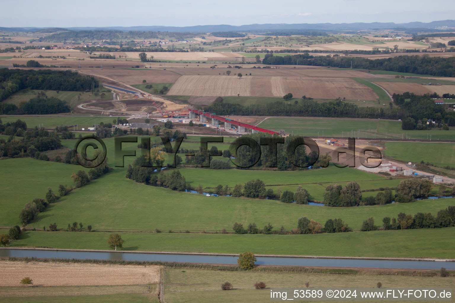 Lupstein dans le département Bas Rhin, France hors des airs