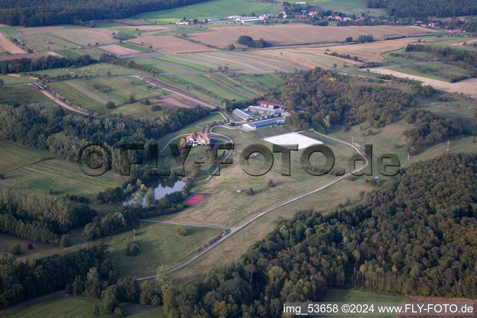 Griesbach dans le département Bas Rhin, France d'un drone