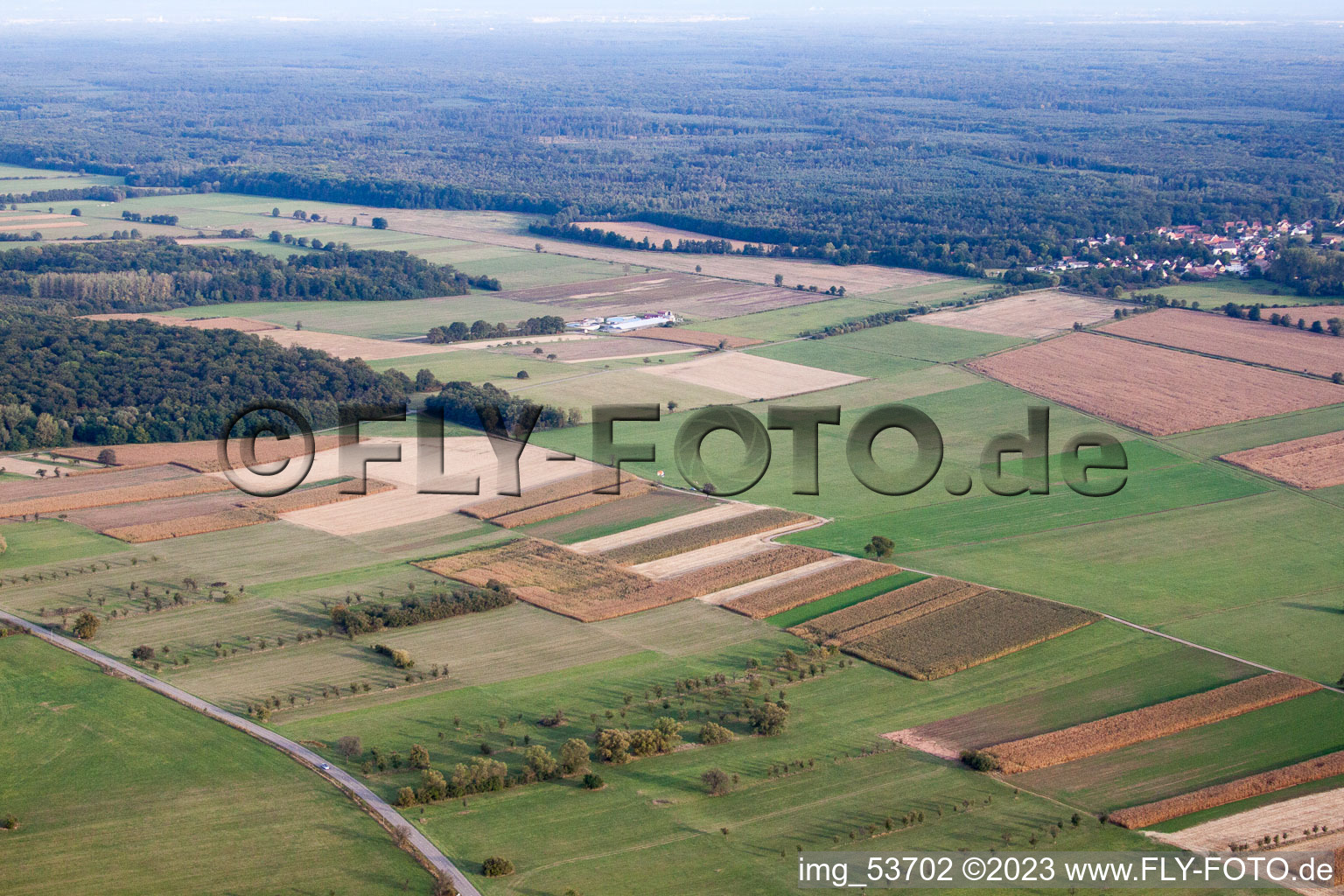 Enregistrement par drone de Dieffenbach-lès-Wœrth dans le département Bas Rhin, France