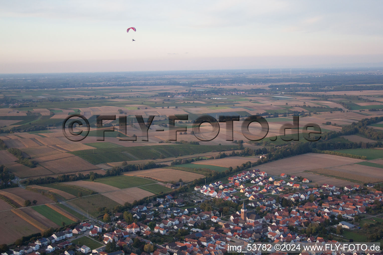 Vue aérienne de Quartier Schaidt in Wörth am Rhein dans le département Rhénanie-Palatinat, Allemagne