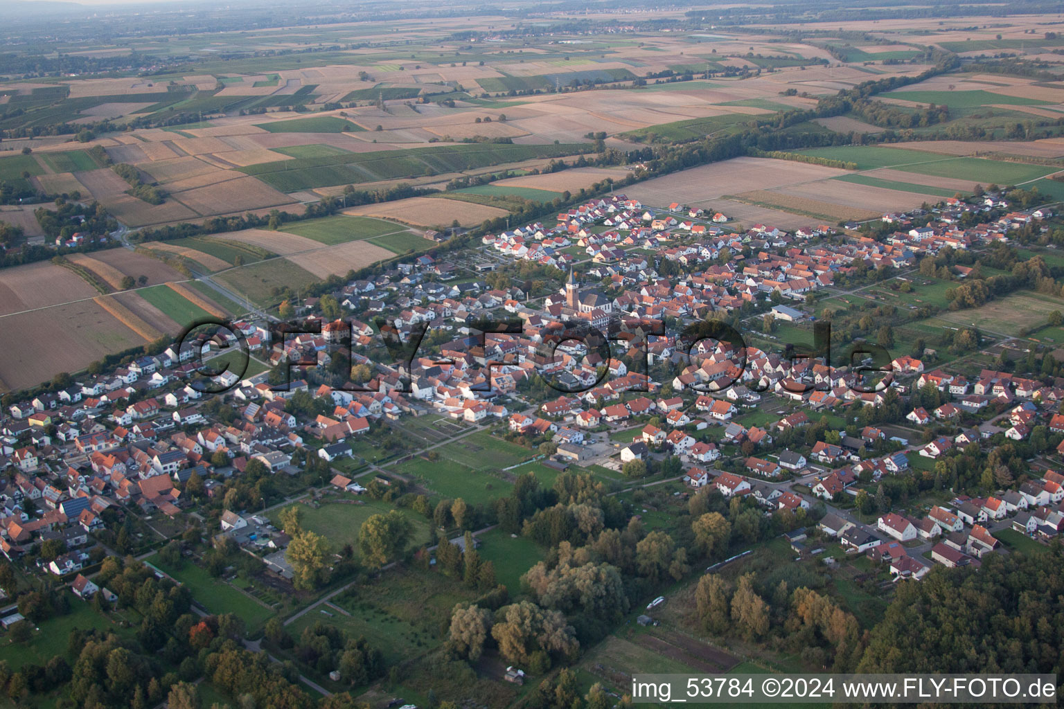 Photographie aérienne de Quartier Schaidt in Wörth am Rhein dans le département Rhénanie-Palatinat, Allemagne