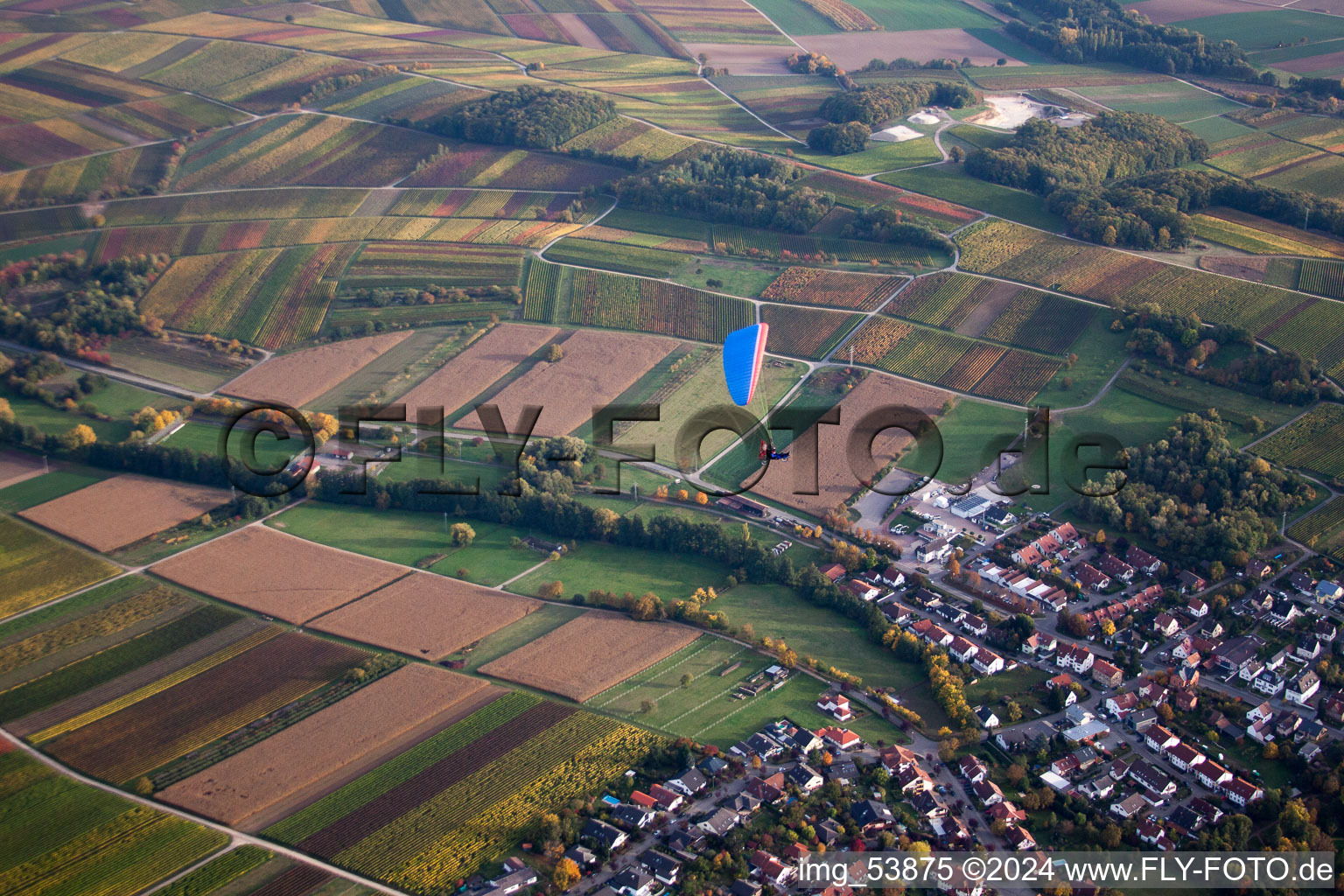 Klingenmünster dans le département Rhénanie-Palatinat, Allemagne vue d'en haut