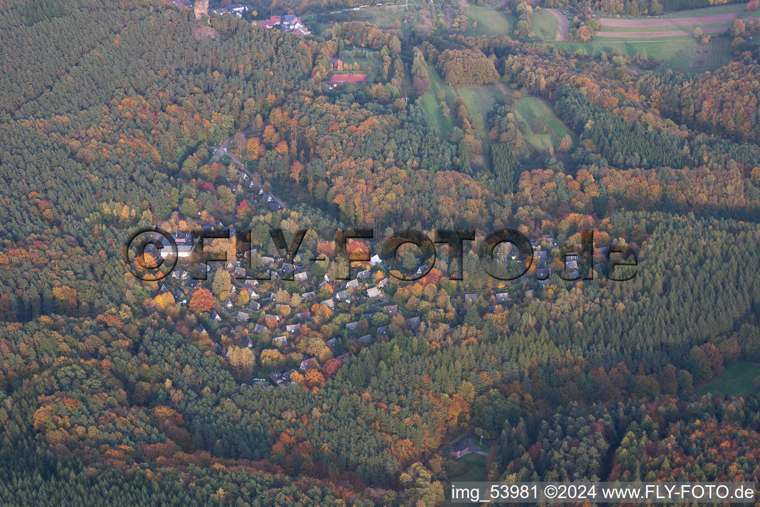 Darstein dans le département Rhénanie-Palatinat, Allemagne vue d'en haut