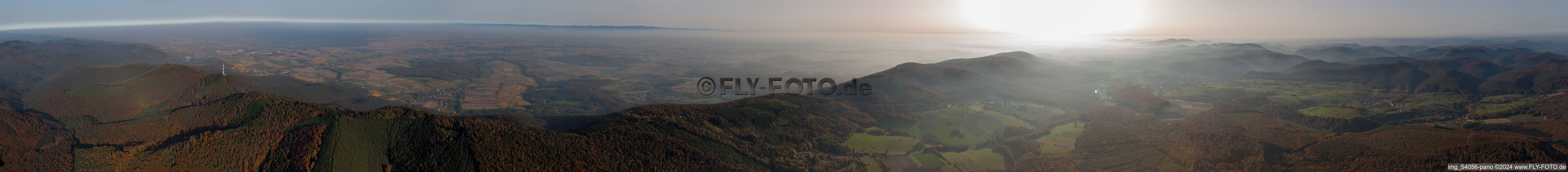 Climbach dans le département Bas Rhin, France hors des airs