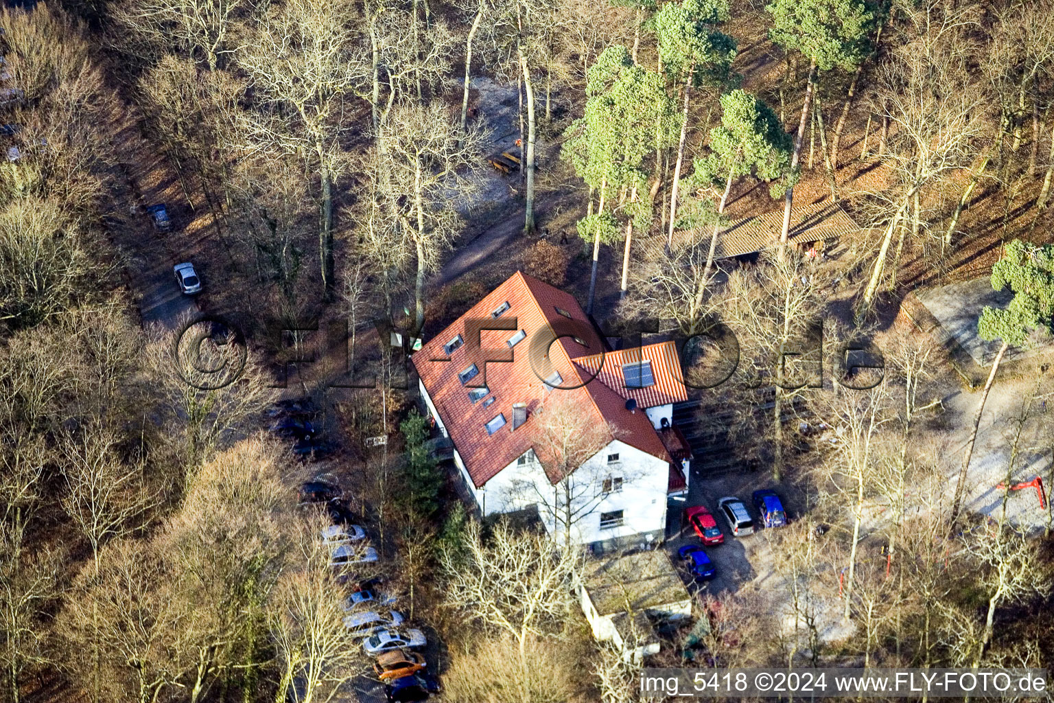 Photographie aérienne de Maison des Amis de la Nature à Kandel dans le département Rhénanie-Palatinat, Allemagne