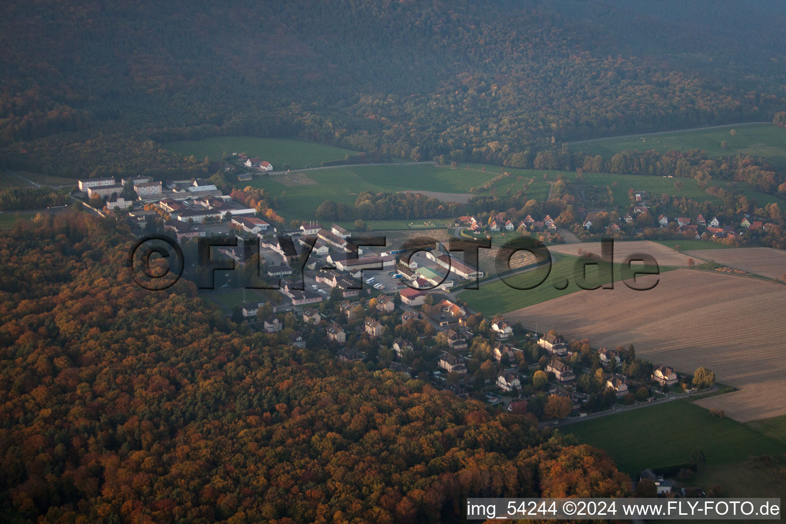 Drachenbronn-Birlenbach dans le département Bas Rhin, France d'en haut