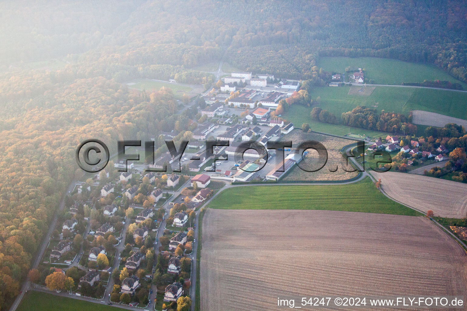 Drachenbronn-Birlenbach dans le département Bas Rhin, France vue d'en haut