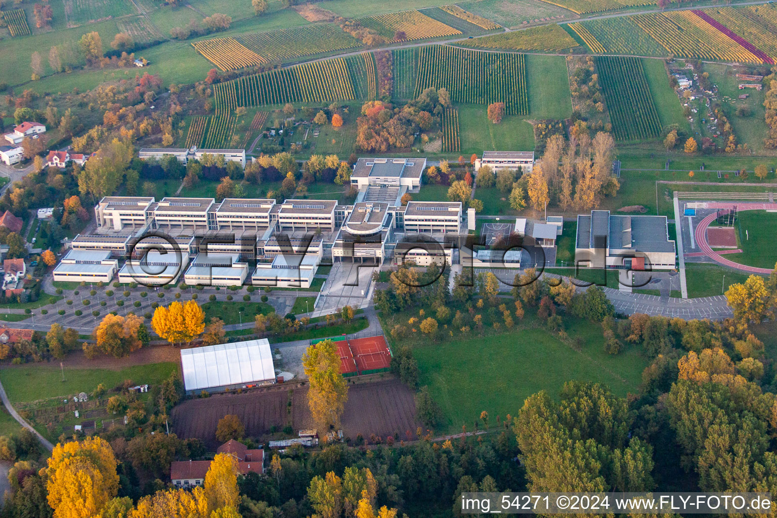 Photographie aérienne de Lycée Stanislas à le quartier Altenstadt in Wissembourg dans le département Bas Rhin, France