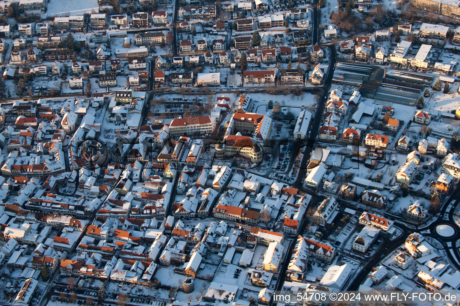 Bad Bergzabern dans le département Rhénanie-Palatinat, Allemagne vue du ciel