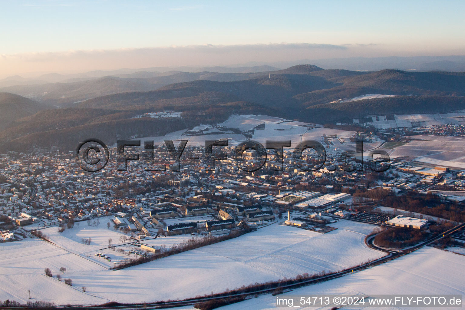 Image drone de Bad Bergzabern dans le département Rhénanie-Palatinat, Allemagne