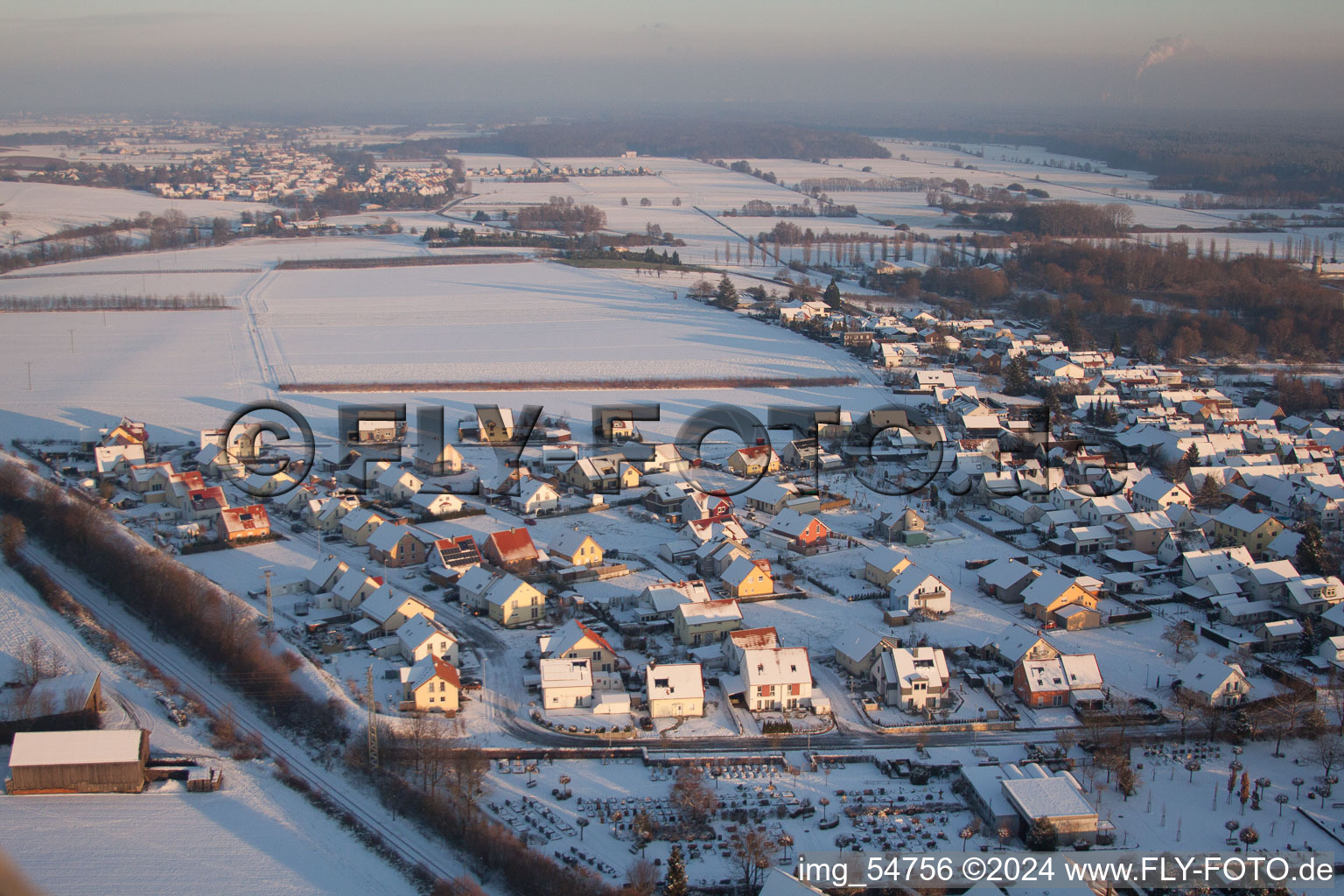 Enregistrement par drone de Quartier Schaidt in Wörth am Rhein dans le département Rhénanie-Palatinat, Allemagne