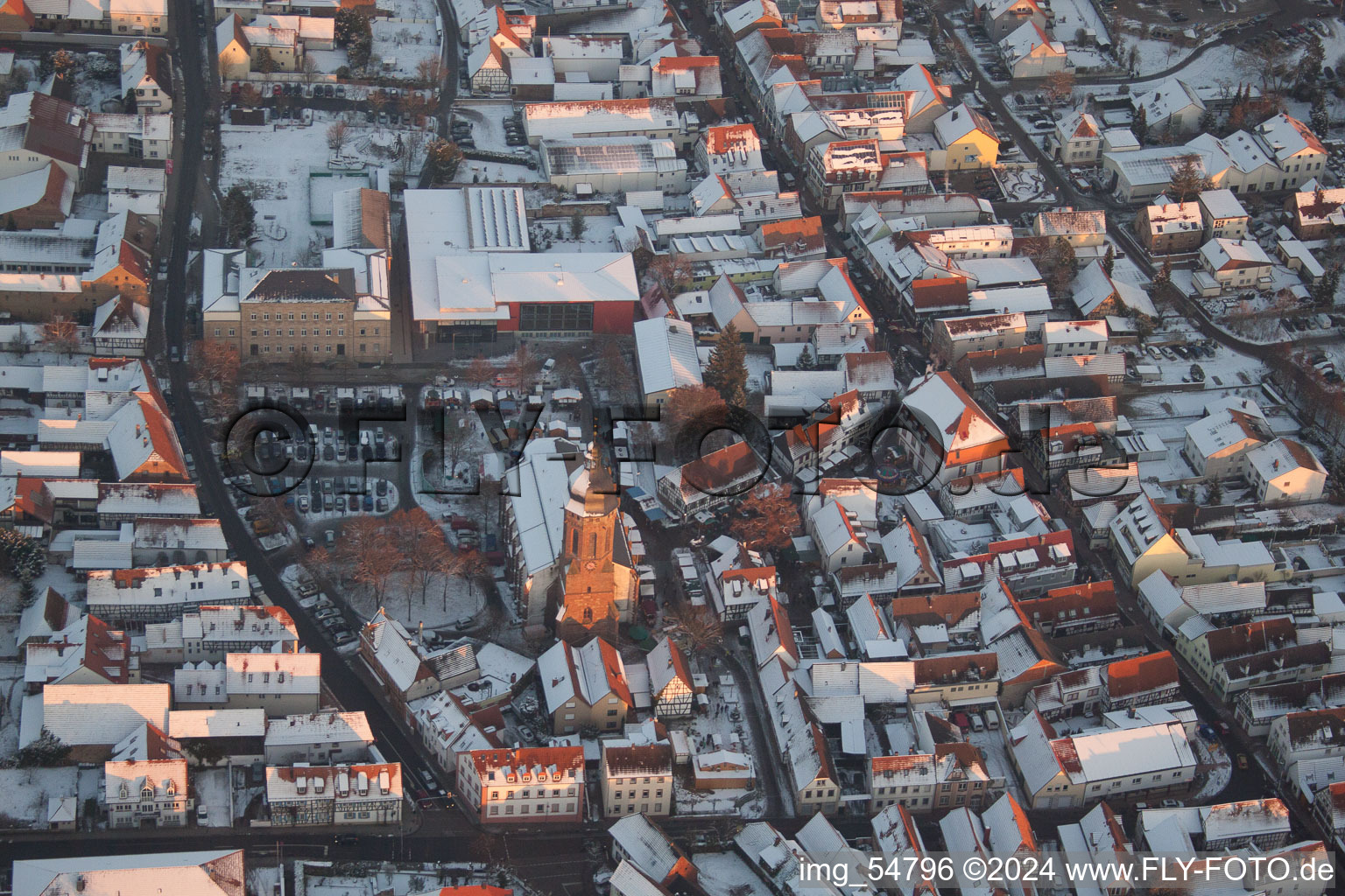 Kandel dans le département Rhénanie-Palatinat, Allemagne vue du ciel