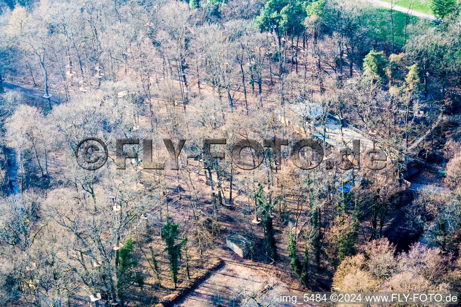 Photographie aérienne de Parc aventure à Kandel dans le département Rhénanie-Palatinat, Allemagne