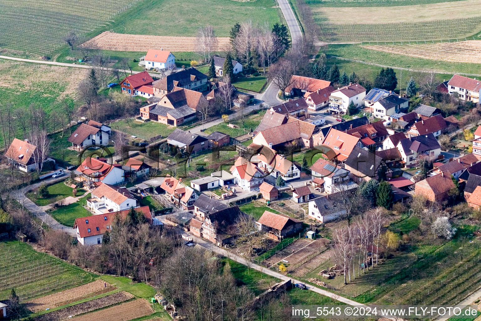 Hergersweiler dans le département Rhénanie-Palatinat, Allemagne d'en haut