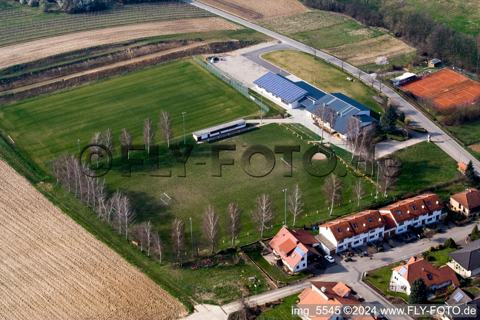 Hergersweiler dans le département Rhénanie-Palatinat, Allemagne vue d'en haut