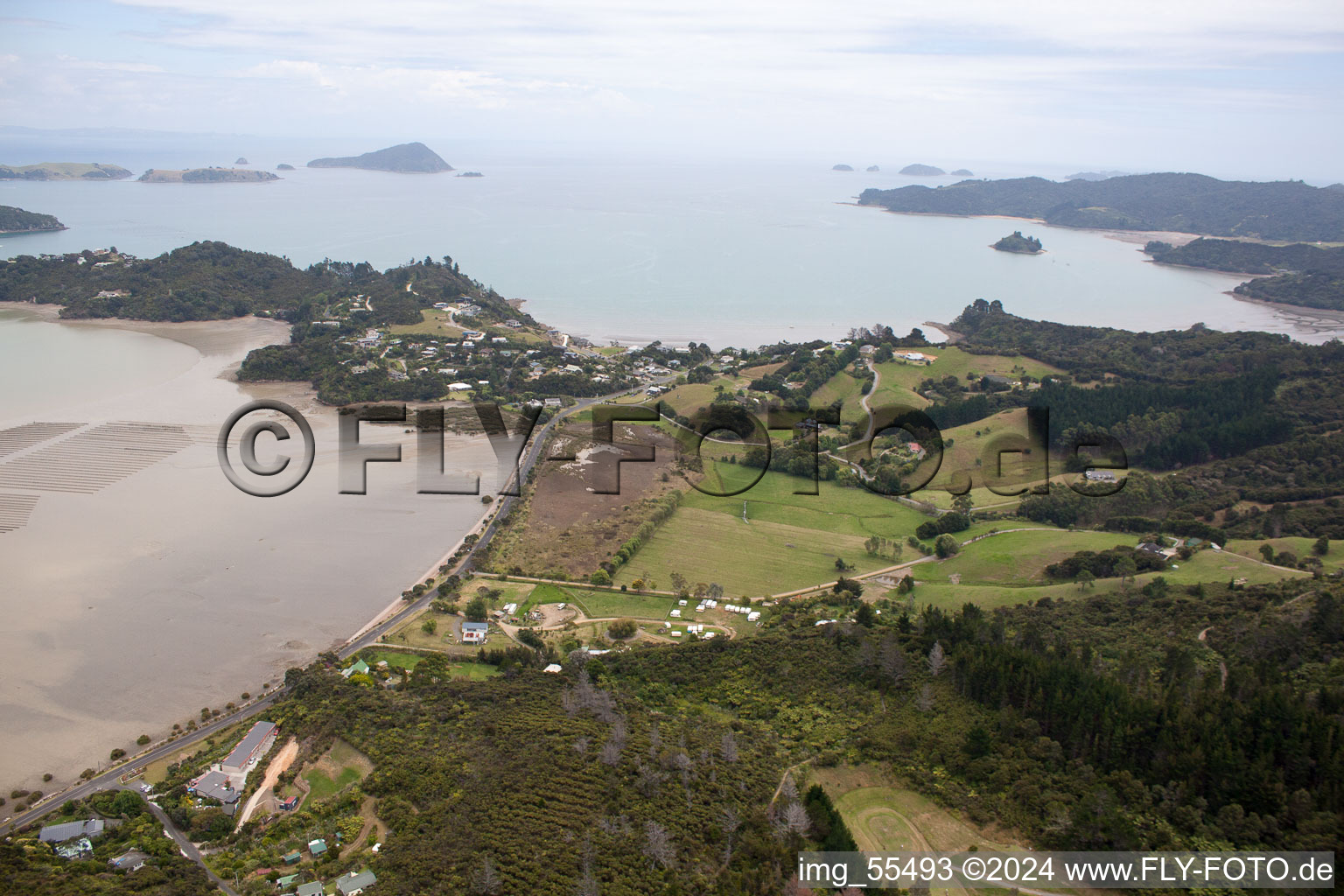 Coromandel dans le département Waïkato, Nouvelle-Zélande d'en haut