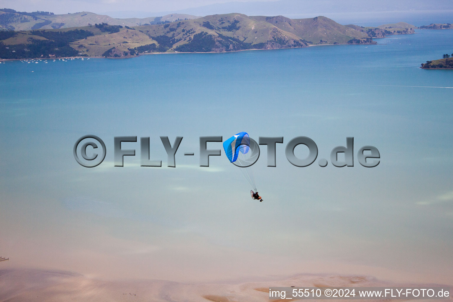 Coromandel dans le département Waïkato, Nouvelle-Zélande vue du ciel