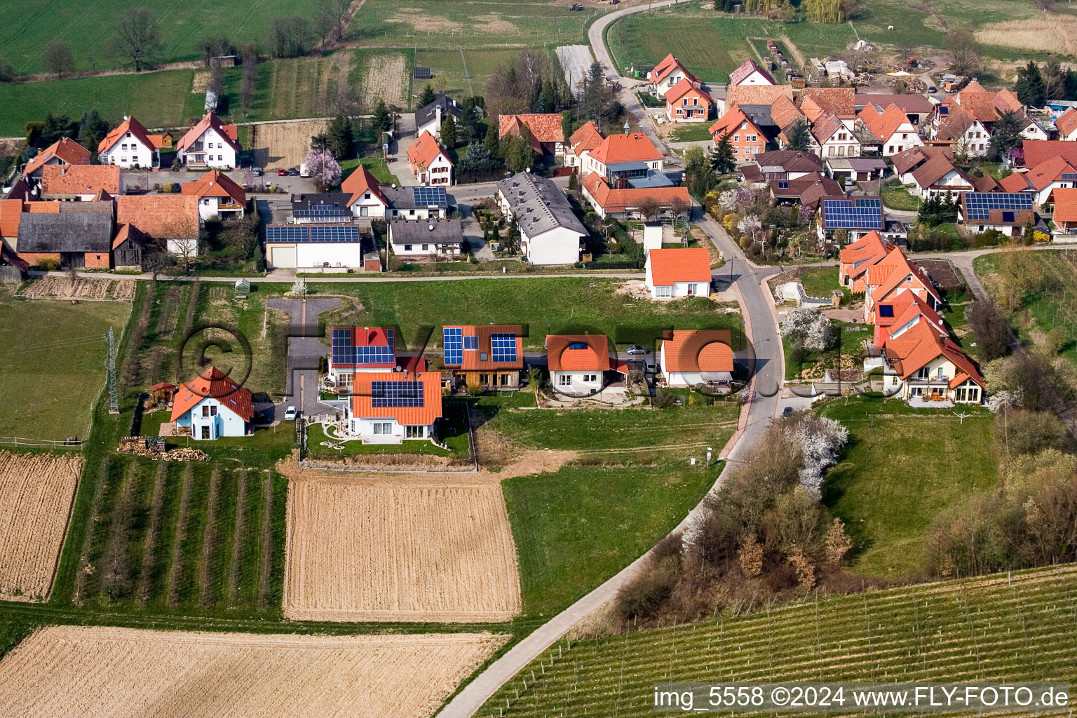 Hergersweiler dans le département Rhénanie-Palatinat, Allemagne d'en haut