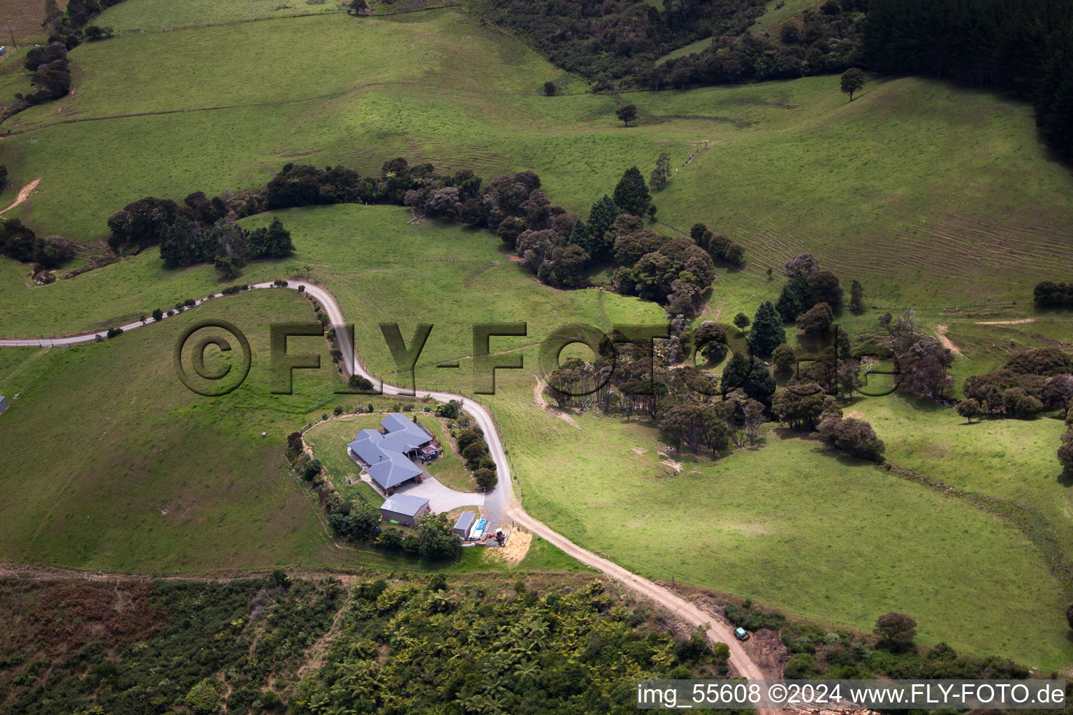 Photographie aérienne de Quartier Preece Point in Coromandel dans le département Waïkato, Nouvelle-Zélande